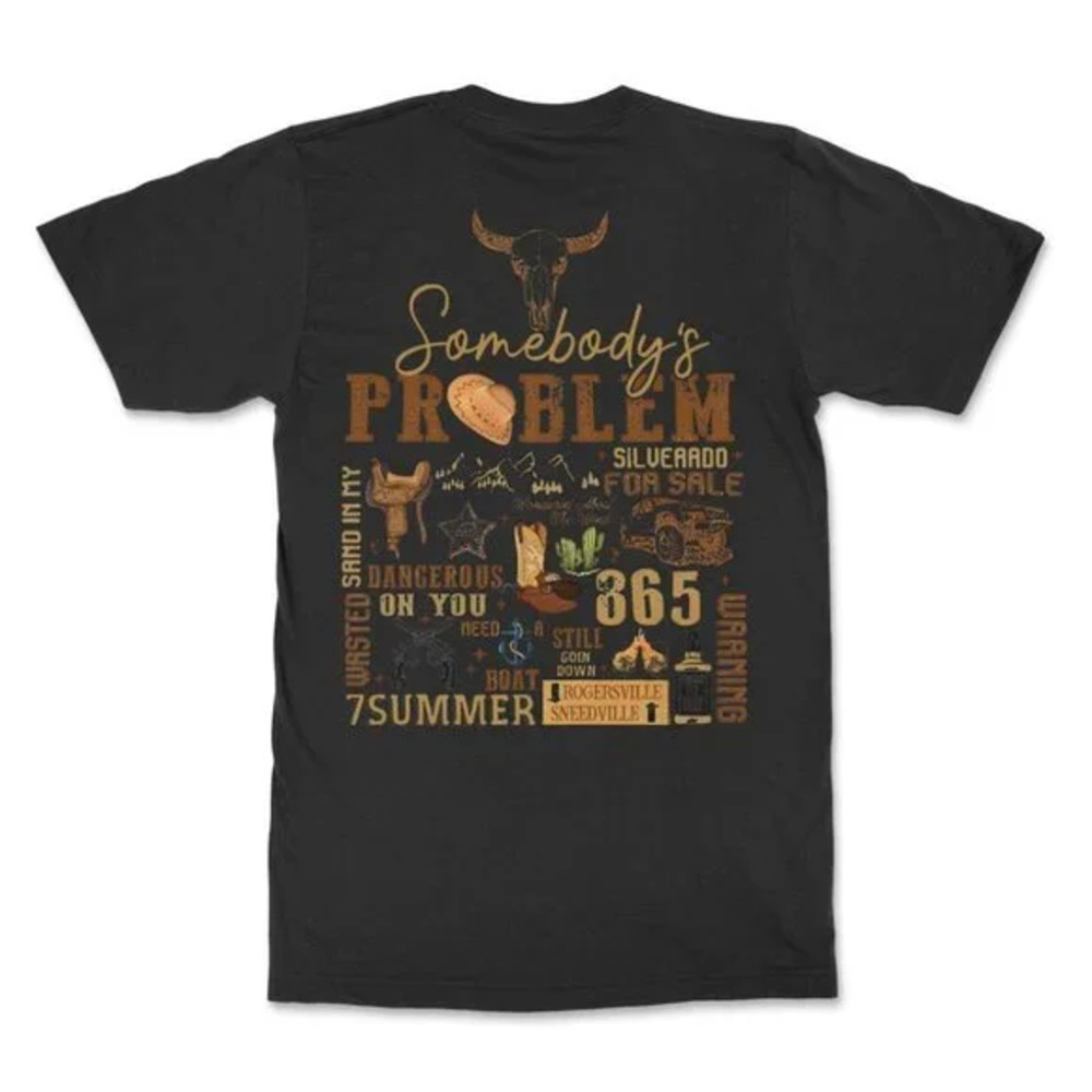 Morgan Wallen Somebodys Problem Country Fan Graphic Unisex T-Shirt